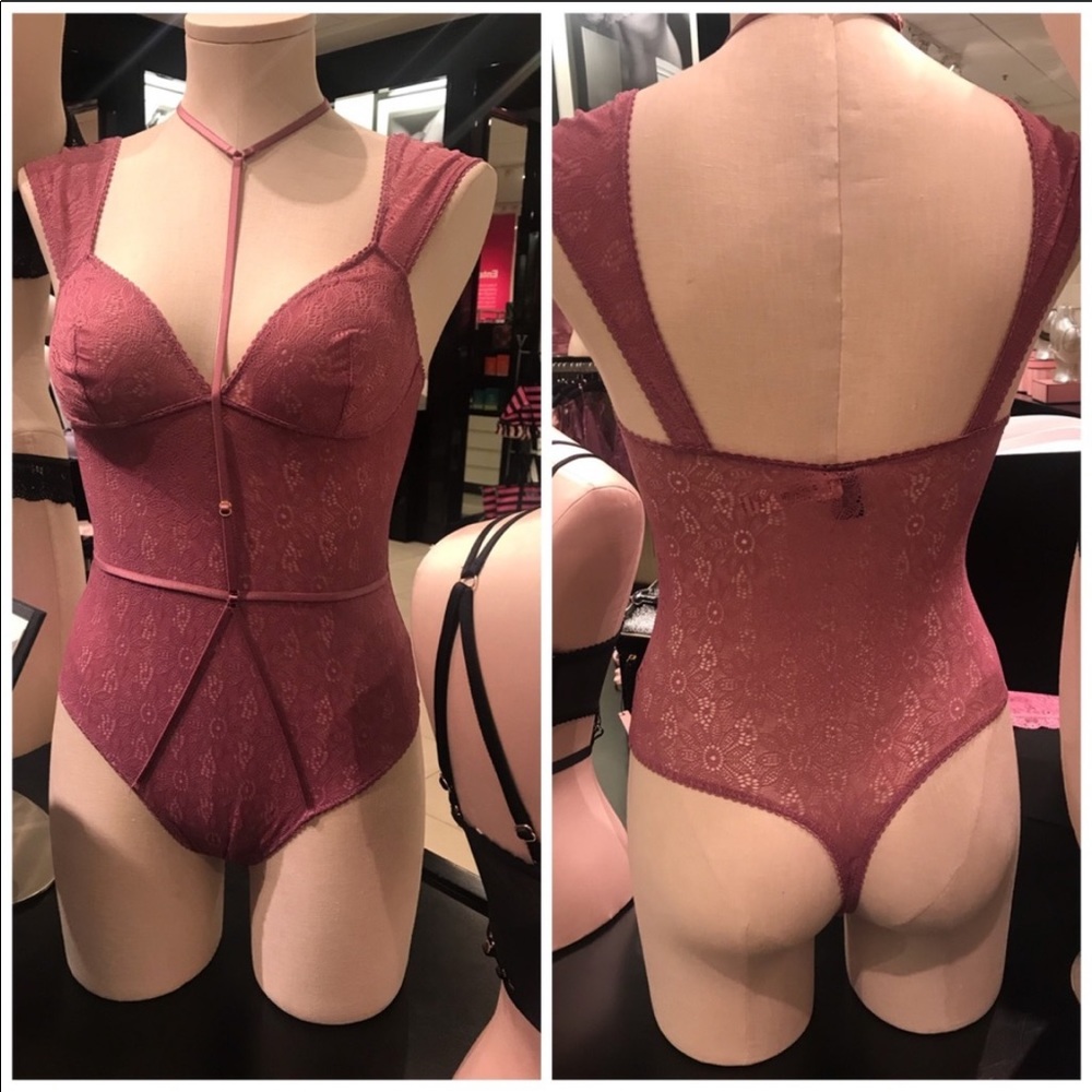NWT VICTORIA SECRET ONE PIECE NIGHTY W/choker